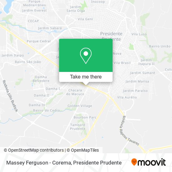 Mapa Massey Ferguson - Corema