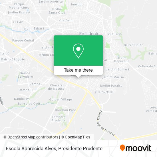 Mapa Escola Aparecida Alves