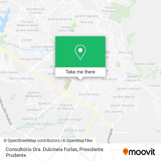 Mapa Consultório Dra. Dulcineia Furlan