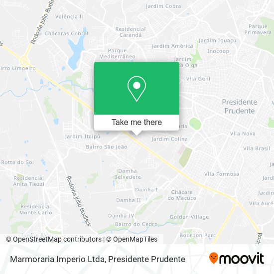 Marmoraria Imperio Ltda map