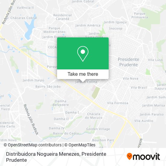 Distribuidora Nogueira Menezes map