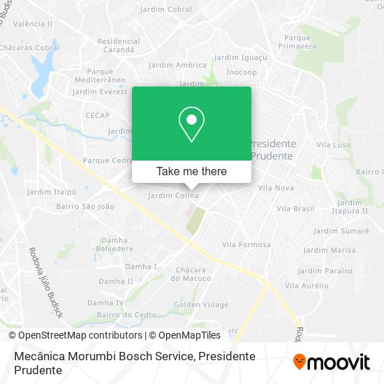 Mecânica Morumbi Bosch Service map