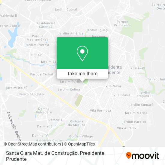 Santa Clara Mat. de Construção map