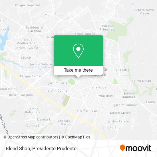 Blend Shop map