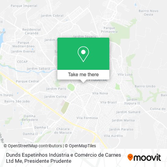 Dunds Espetinhos Indústria e Comércio de Carnes Ltd Me map