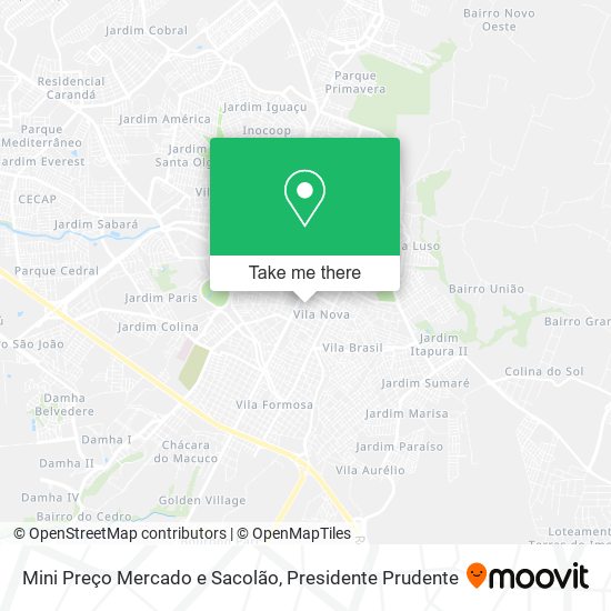 Mini Preço Mercado e Sacolão map