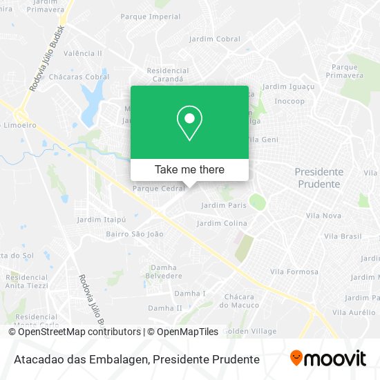 Atacadao das Embalagen map