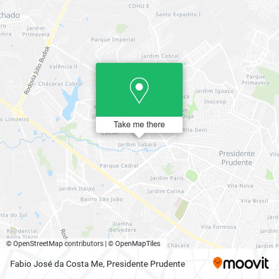Fabio José da Costa Me map
