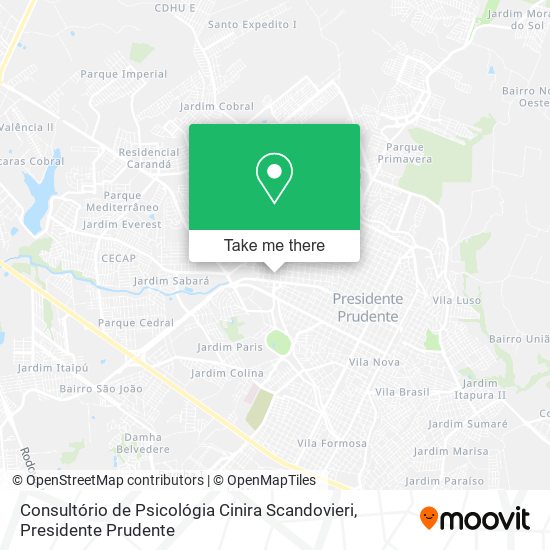 Consultório de Psicológia Cinira Scandovieri map