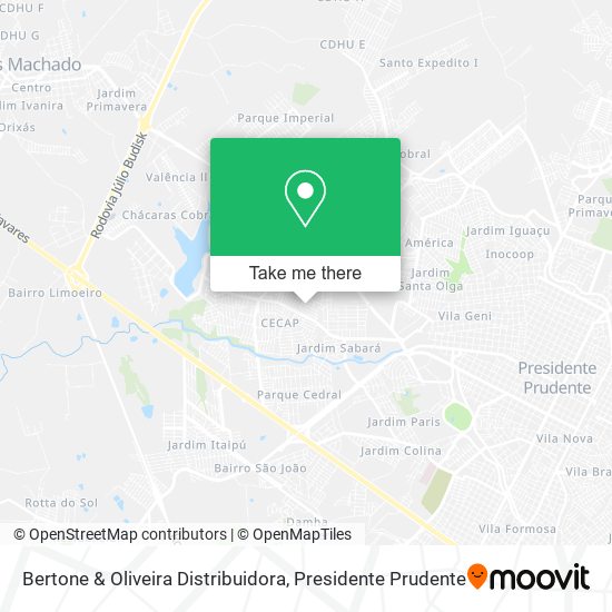 Bertone & Oliveira Distribuidora map