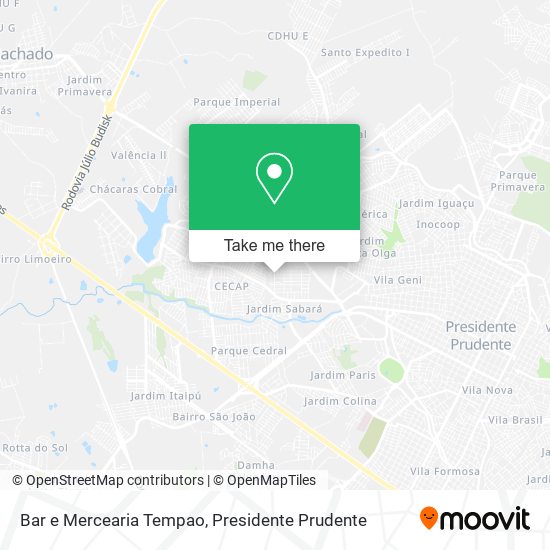 Bar e Mercearia Tempao map
