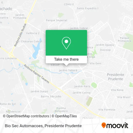 Bio Sec Automacoes map