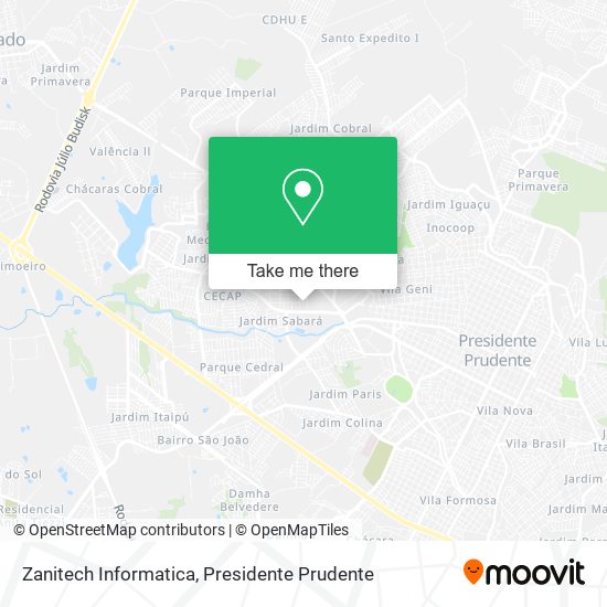 Zanitech Informatica map