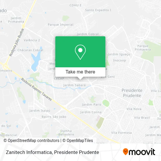 Zanitech Informatica map
