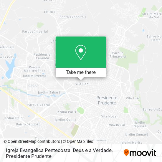 Igreja Evangelica Pentecostal Deus e a Verdade map