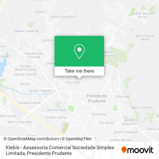Klebis - Assessoria Comercial Sociedade Simples Limitada map