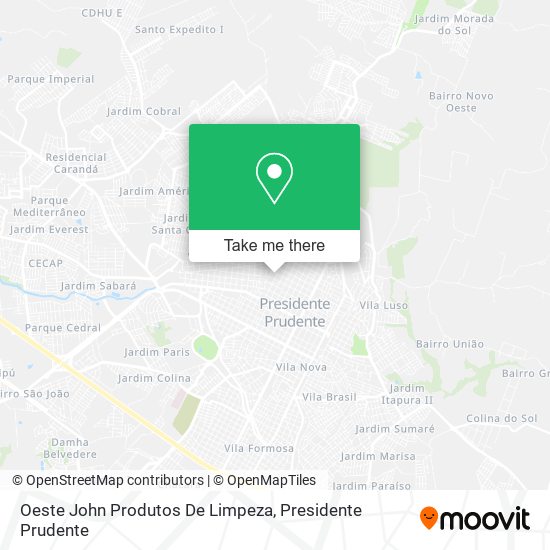 Oeste John Produtos De Limpeza map