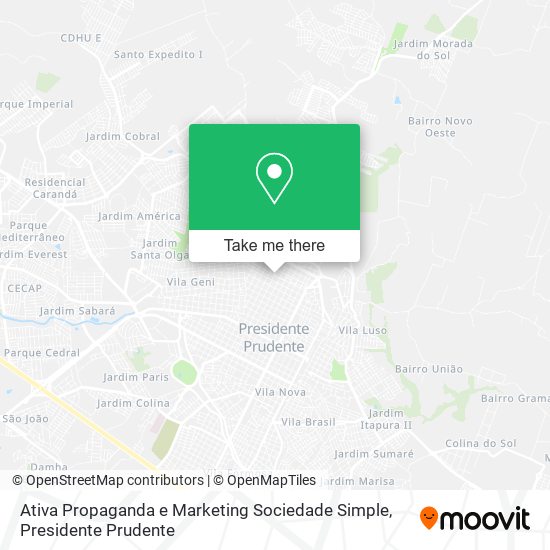 Ativa Propaganda e Marketing Sociedade Simple map