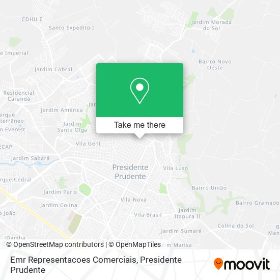Emr Representacoes Comerciais map