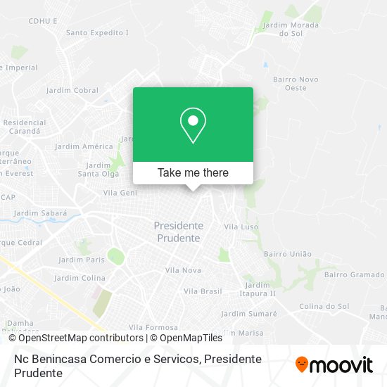 Nc Benincasa Comercio e Servicos map