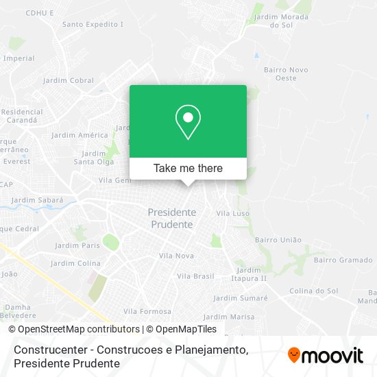Construcenter - Construcoes e Planejamento map