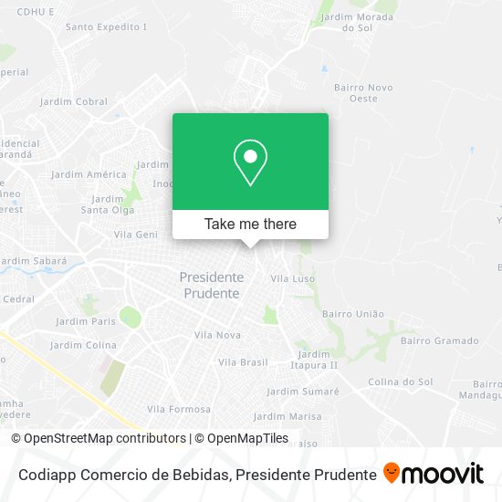 Codiapp Comercio de Bebidas map