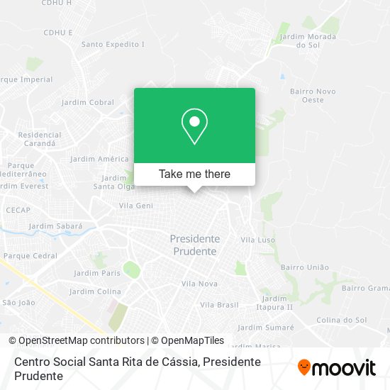 Centro Social Santa Rita de Cássia map