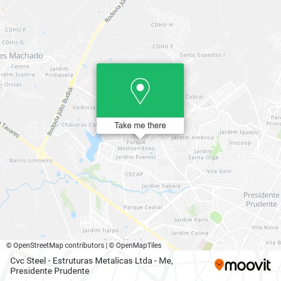 Cvc Steel - Estruturas Metalicas Ltda - Me map