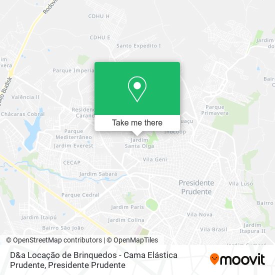 D&a Locação de Brinquedos - Cama Elástica Prudente map