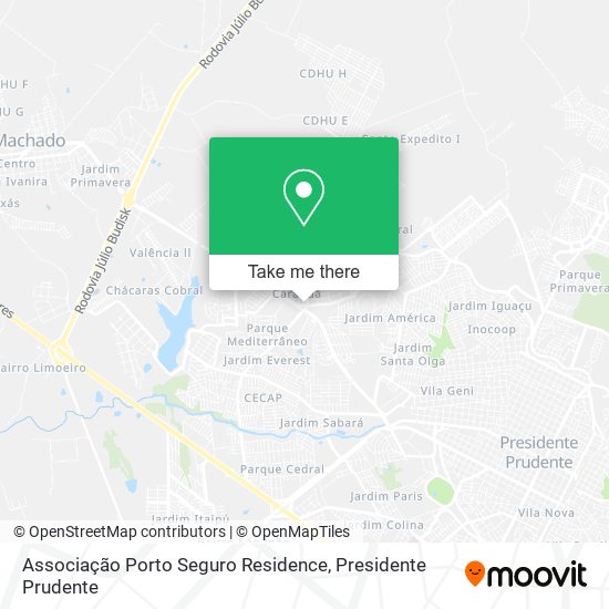 Associação Porto Seguro Residence map