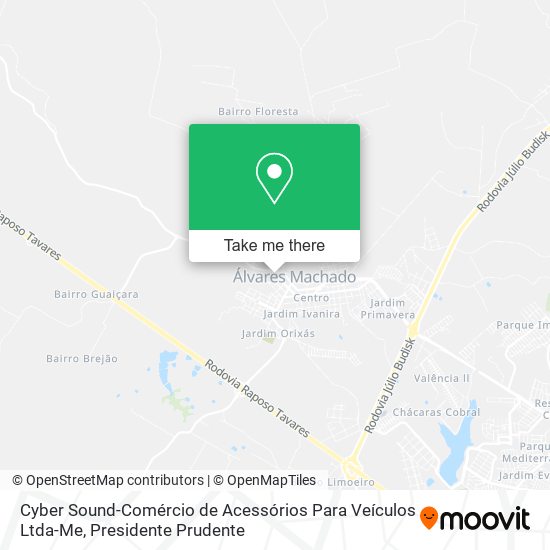 Cyber Sound-Comércio de Acessórios Para Veículos Ltda-Me map