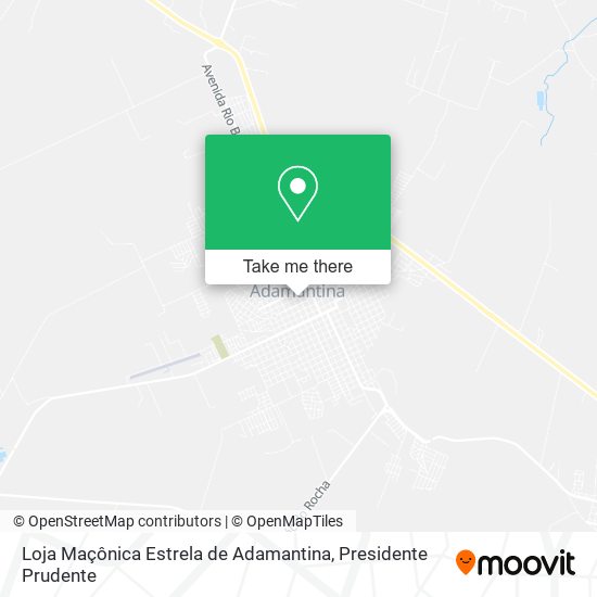 Loja Maçônica Estrela de Adamantina map
