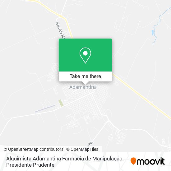 Mapa Alquimista Adamantina Farmácia de Manipulação