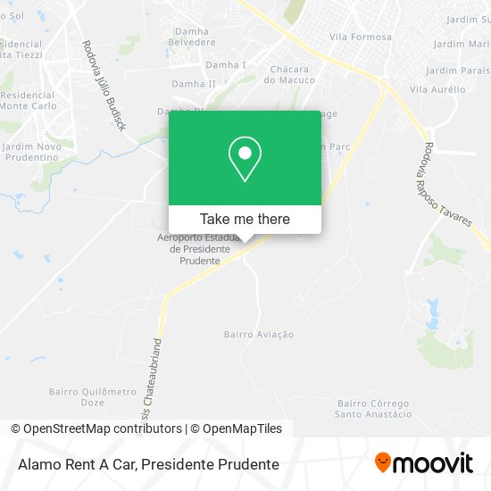 Alamo Rent A Car map