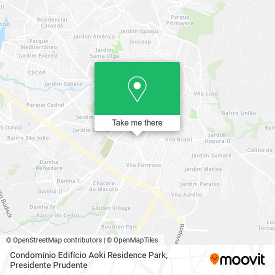Condomínio Edifício Aoki Residence Park map