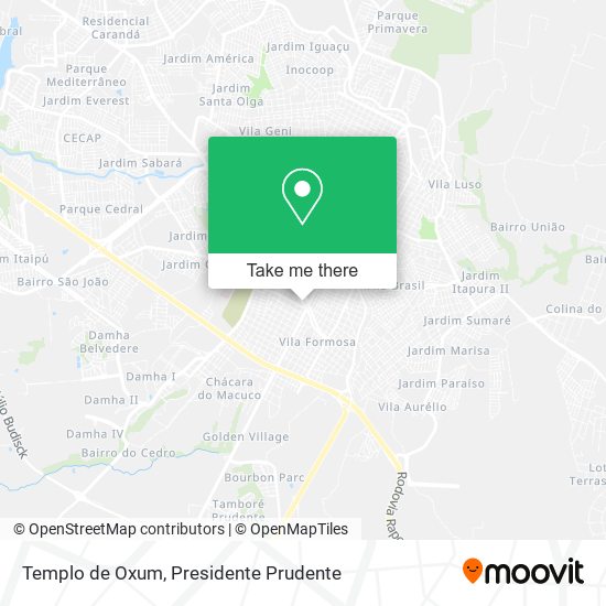Templo de Oxum map