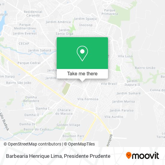 Mapa Barbearia Henrique Lima