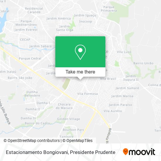 Estacionamento Bongiovani map