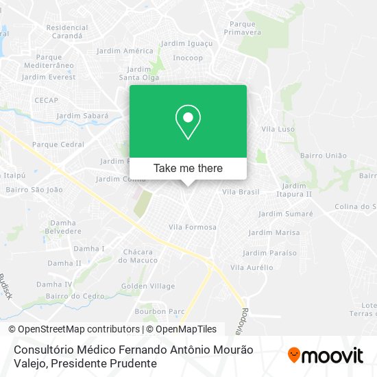 Consultório Médico Fernando Antônio Mourão Valejo map