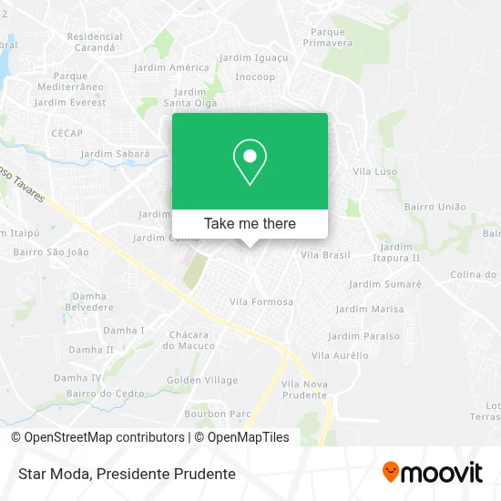 Star Moda map