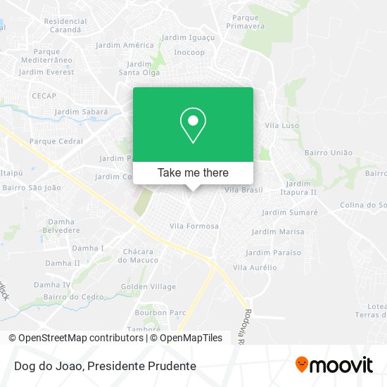 Mapa Dog do Joao