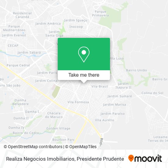 Mapa Realiza Negocios Imobiliarios