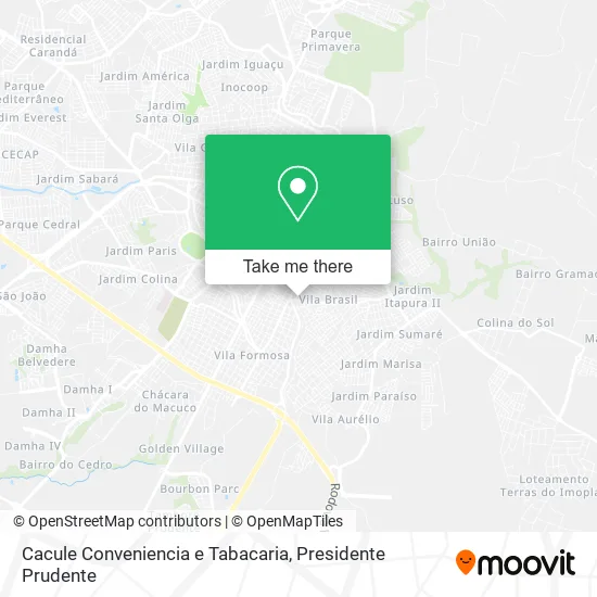 Cacule Conveniencia e Tabacaria map