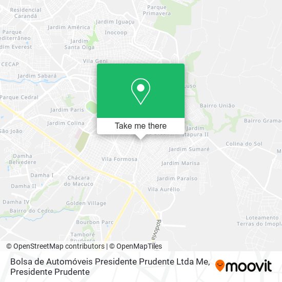 Bolsa de Automóveis Presidente Prudente Ltda Me map