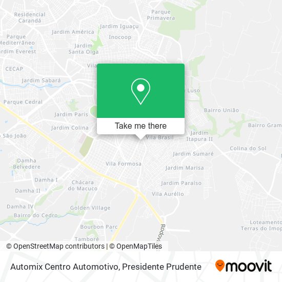 Automix Centro Automotivo map