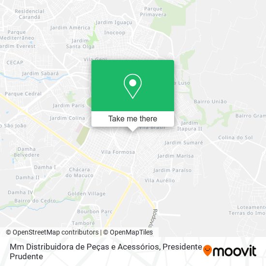 Mapa Mm Distribuidora de Peças e Acessórios