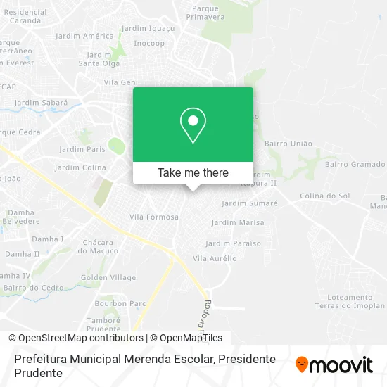Prefeitura Municipal Merenda Escolar map