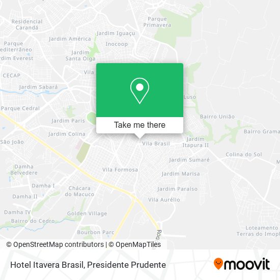 Mapa Hotel Itavera Brasil