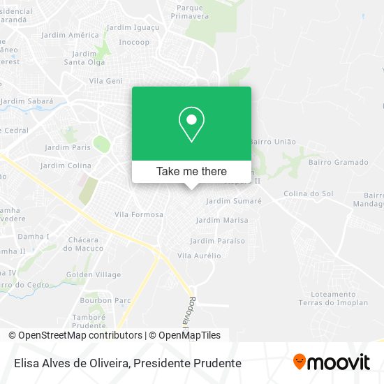 Elisa Alves de Oliveira map