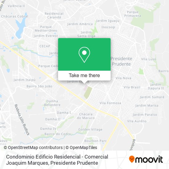 Condominio Edificio Residencial - Comercial Joaquim Marques map